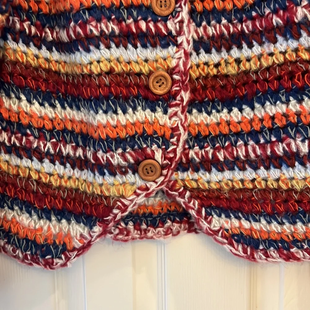 Multi color button down sweater - Picture 8 of 8